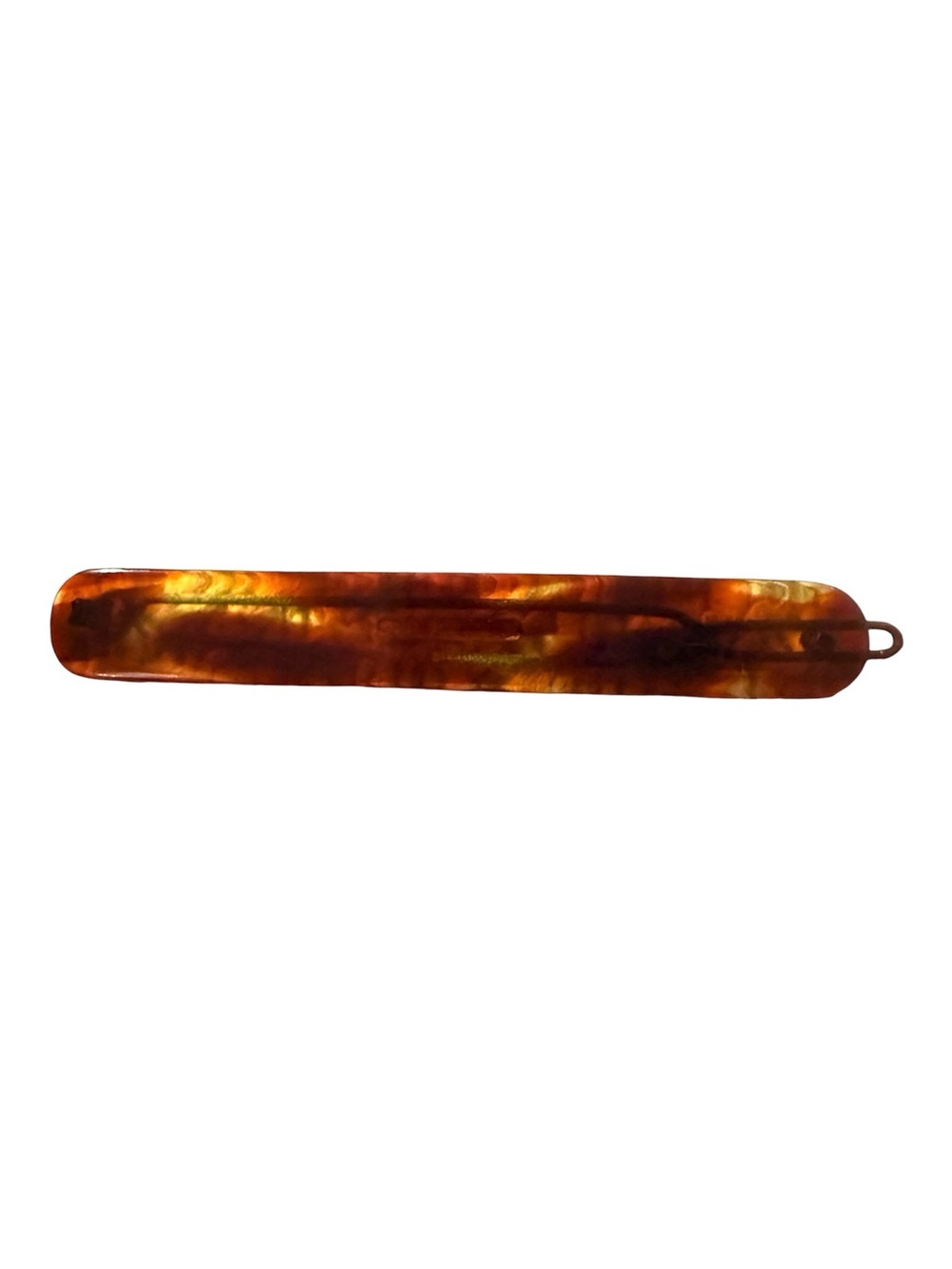 1970’s Extra Long Tortoiseshell French Bartette Hair Clip, Boho Bohemian,4” Long